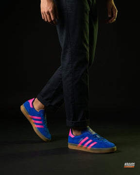 AD Suede Gum-Sole Terrace Trainer Blue Blue Pink Gum