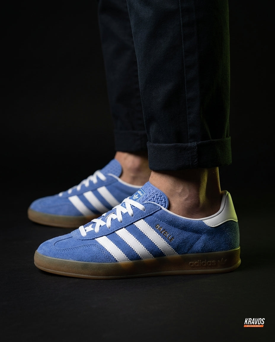 AD Suede Gum-Sole Terrace Trainer Blue Blue White Gum