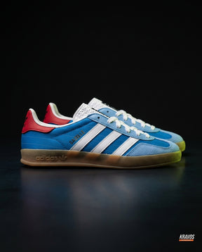 AD Suede Gum-Sole Terrace Trainer Blue Blue White Red