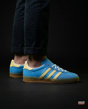 AD Suede Gum-Sole Terrace Trainer Blue Blue Yellow Gum