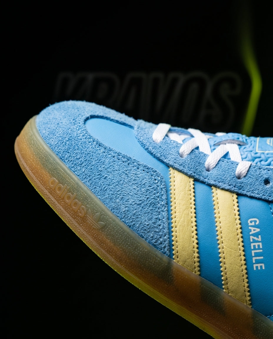 AD Suede Gum-Sole Terrace Trainer Blue Blue Yellow Gum