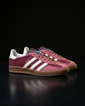AD Suede Gum-Sole Terrace Trainer Red Burgundy Pink White