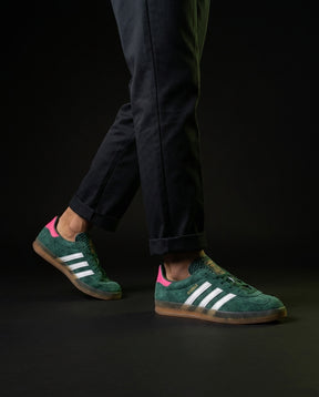 AD Suede Gum-Sole Terrace Trainer Mixed 2 Green Pink White