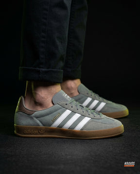 AD Suede Gum-Sole Terrace Trainer Mixed 1 Grey Gum