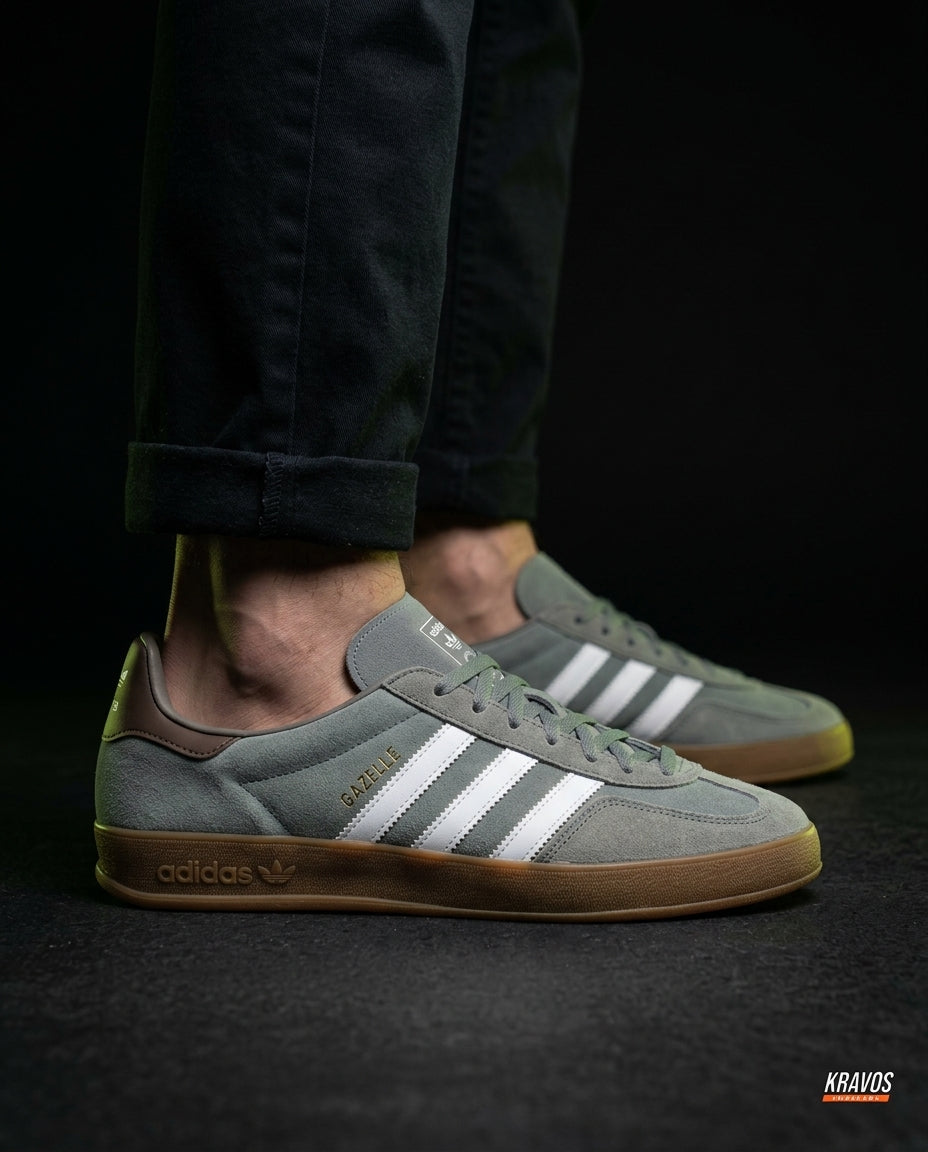 AD Suede Gum-Sole Terrace Trainer Mixed 1 Grey Gum