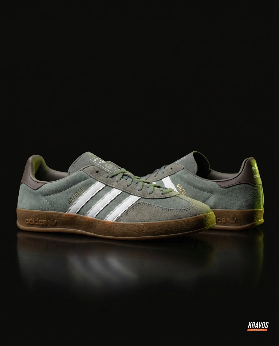AD Suede Gum-Sole Terrace Trainer Mixed 1 Grey Gum