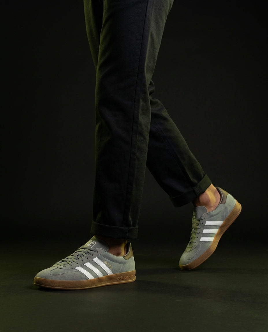 AD Suede Gum-Sole Terrace Trainer Mixed 1 Grey Gum