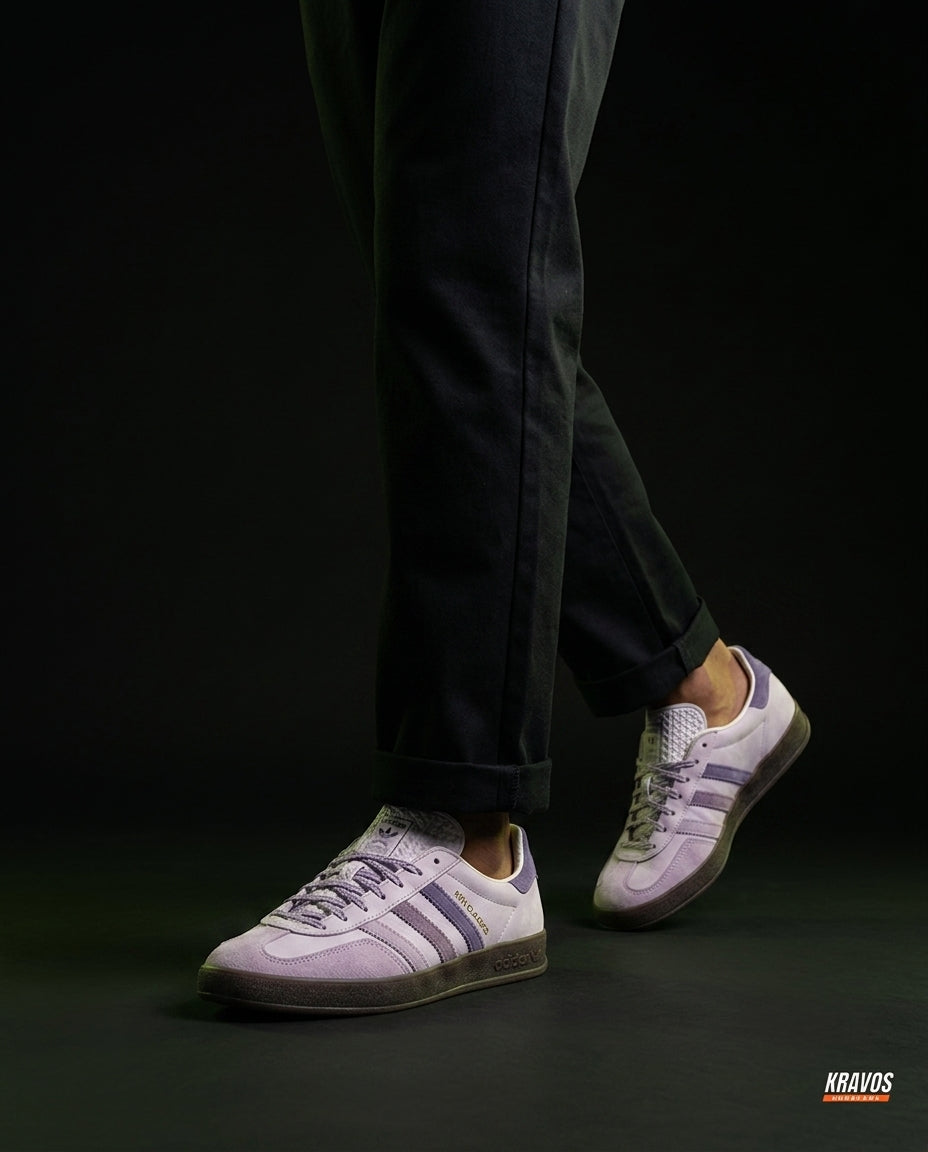 AD Suede Gum-Sole Terrace Trainer Mixed 1 Lilac Purple Gum
