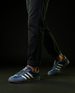 AD Suede Gum-Sole Terrace Trainer Blue Navy Grey Burgundy