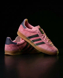 AD Suede Gum-Sole Terrace Trainer Red Pink Black Gum