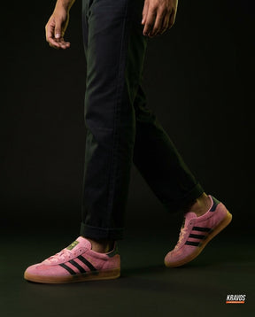 AD Suede Gum-Sole Terrace Trainer Red Pink Black Gum