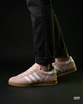 AD Suede Gum-Sole Terrace Trainer Red Pink Gum
