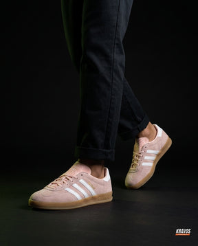 AD Suede Gum-Sole Terrace Trainer Red Pink Gum
