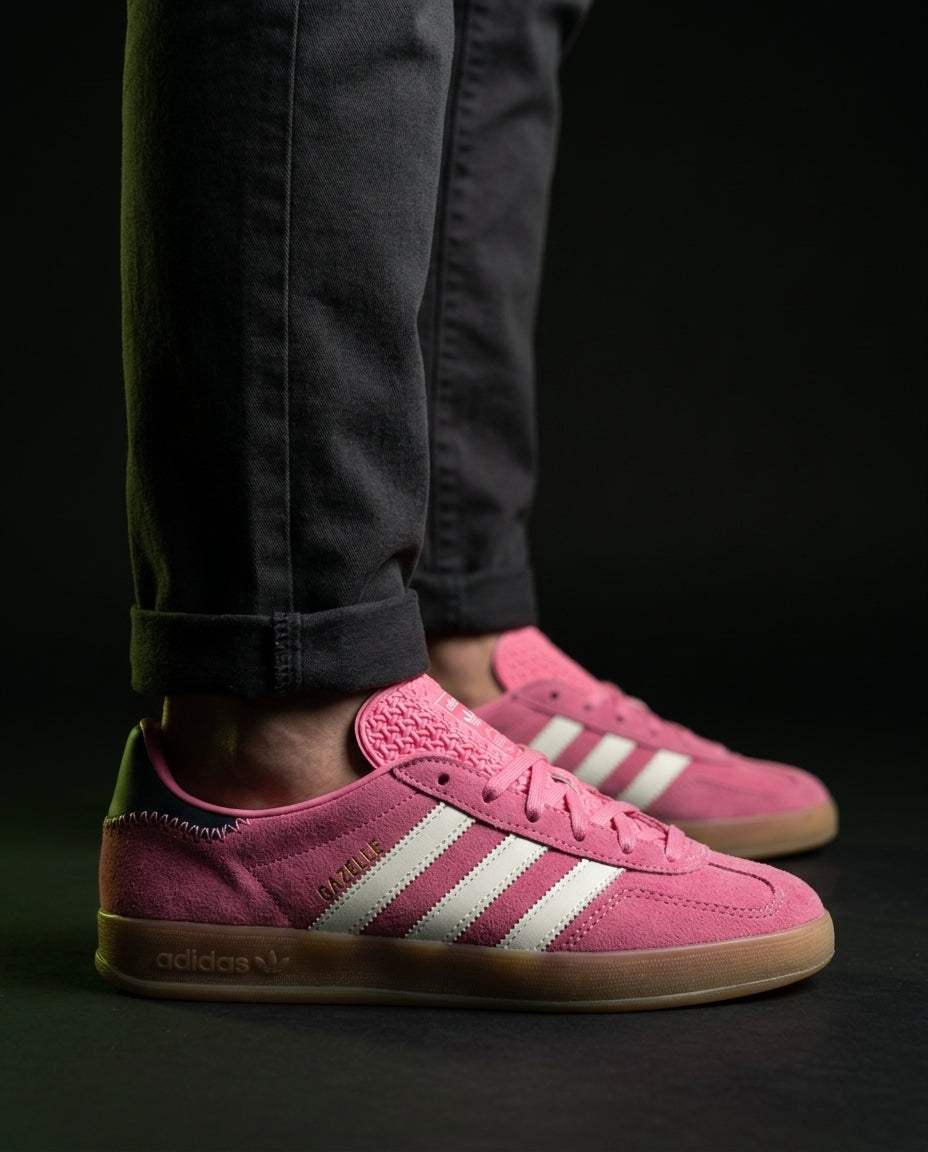 AD Suede Gum-Sole Terrace Trainer Red Pink White Gum