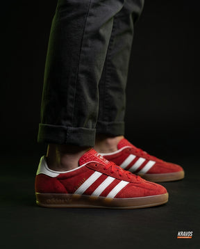 AD Suede Gum-Sole Terrace Trainer Red Red White Gum