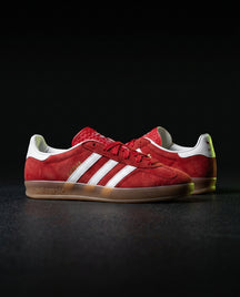 AD Suede Gum-Sole Terrace Trainer Red Red White Gum
