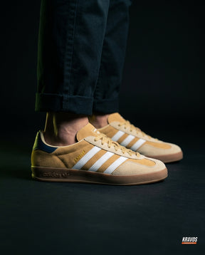 AD Suede Gum-Sole Terrace Trainer Mixed 1 Tan Cream Gum
