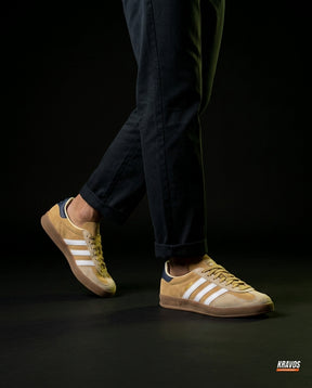 AD Suede Gum-Sole Terrace Trainer Mixed 1 Tan Cream Gum