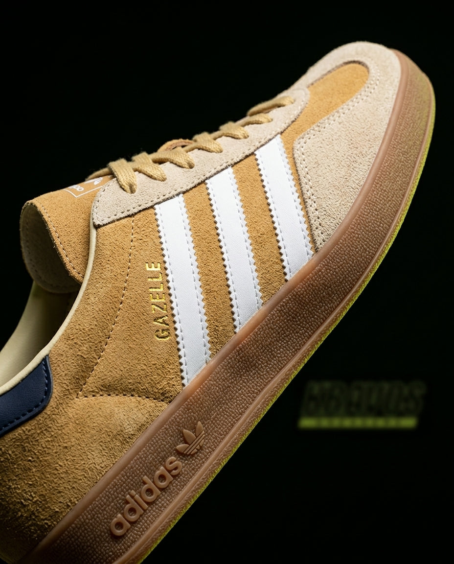 AD Suede Gum-Sole Terrace Trainer Mixed 1 Tan Cream Gum