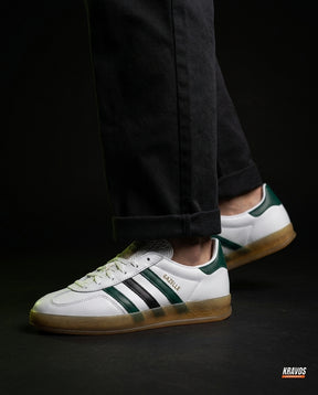 AD Suede Gum-Sole Terrace Trainer Mixed 1 White Green Black