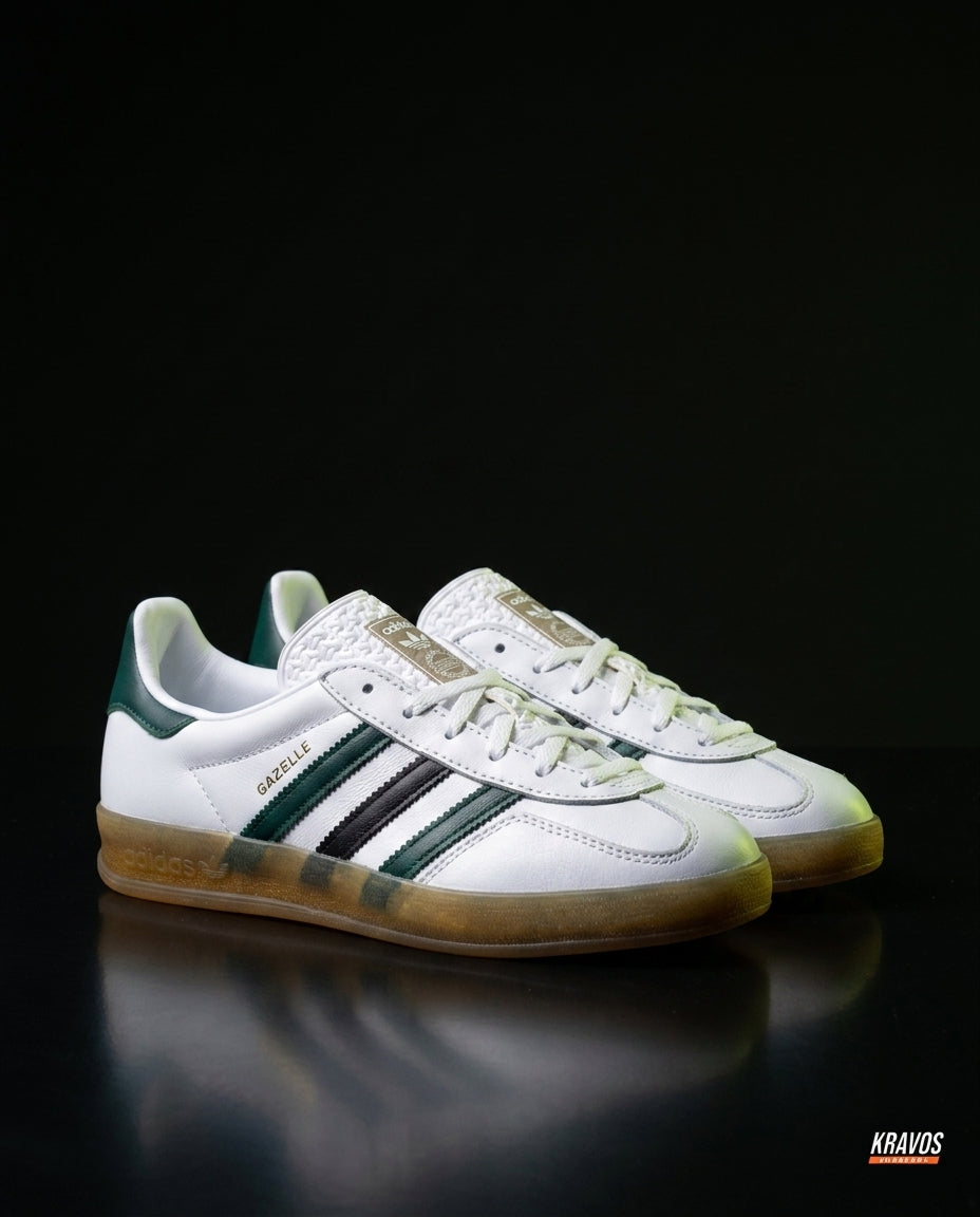 AD Suede Gum-Sole Terrace Trainer Mixed 1 White Green Black