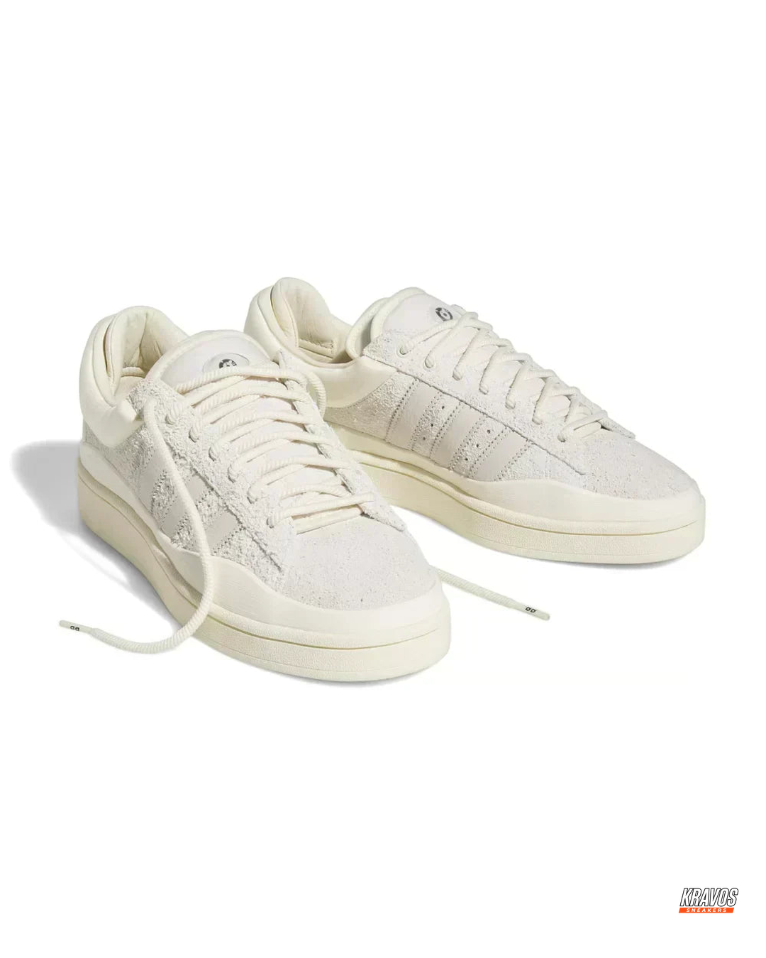 AD Suede Layered Wedge-Sole Trainer