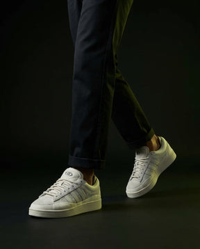 AD Suede Layered Wedge-Sole Trainer
