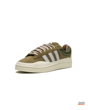 AD Suede Layered Wedge-Sole Trainer