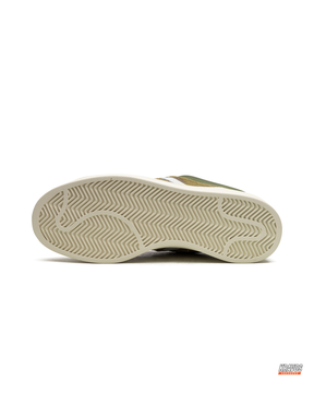 AD Suede Layered Wedge-Sole Trainer