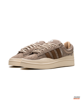 AD Suede Layered Wedge-Sole Trainer