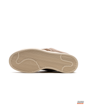 AD Suede Layered Wedge-Sole Trainer