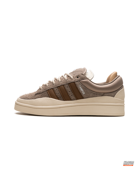 AD Suede Layered Wedge-Sole Trainer