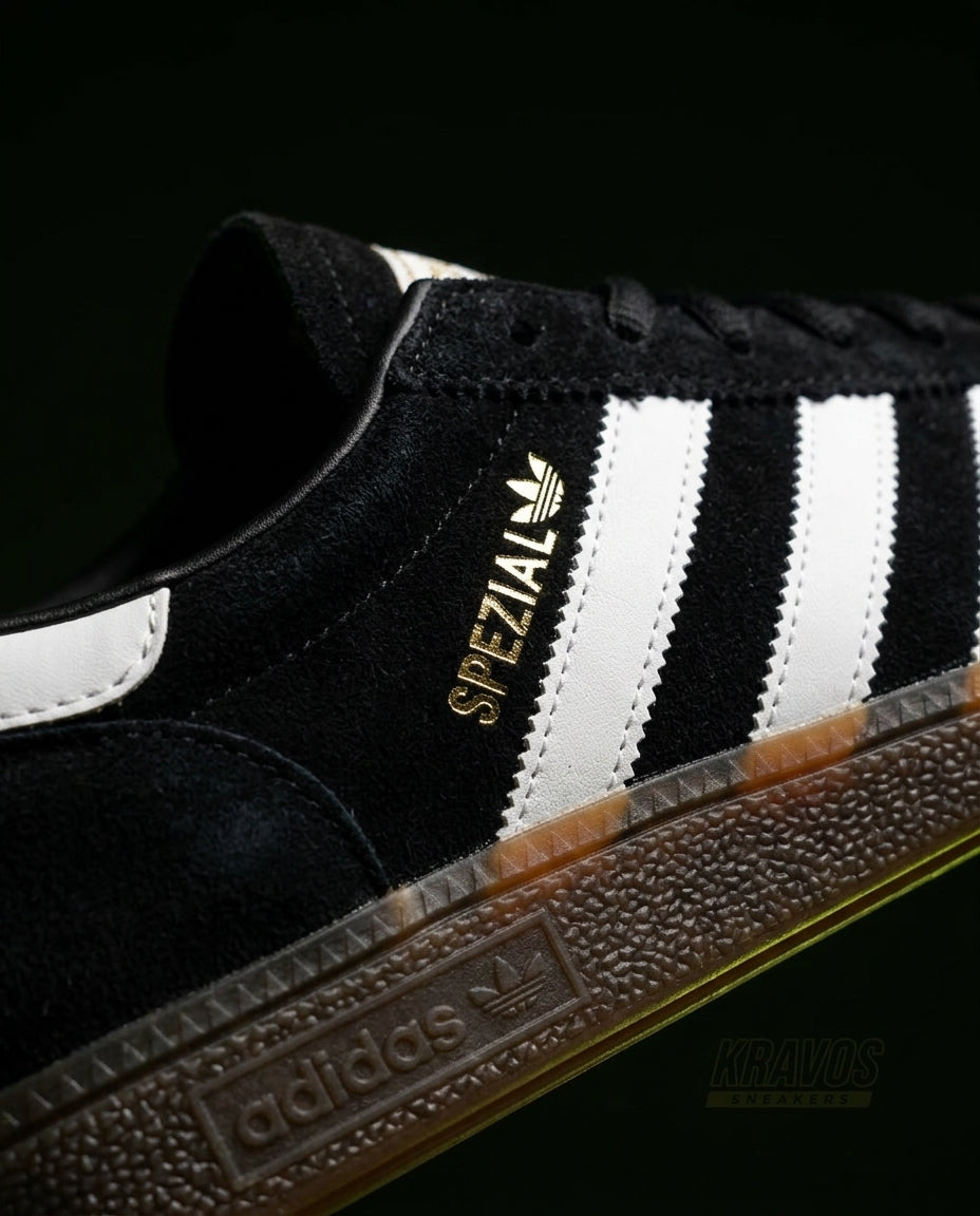 AD Suede Padded-Collar Terrace Trainer Black White Gum