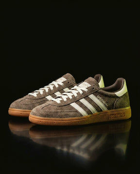 AD Suede Padded-Collar Terrace Trainer Brown White Gum