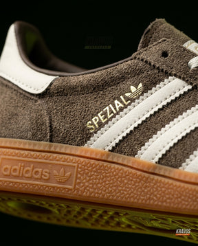 AD Suede Padded-Collar Terrace Trainer Brown White Gum
