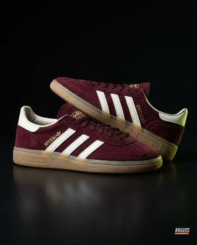 AD Suede Padded-Collar Terrace Trainer Burgundy White Gum