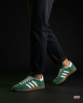 AD Suede Padded-Collar Terrace Trainer Green White Gum