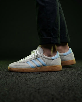 AD Suede Padded-Collar Terrace Trainer Grey Blue Gum