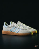 AD Suede Padded-Collar Terrace Trainer Grey Blue Gum