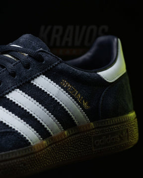 AD Suede Padded-Collar Terrace Trainer Navy White Gum