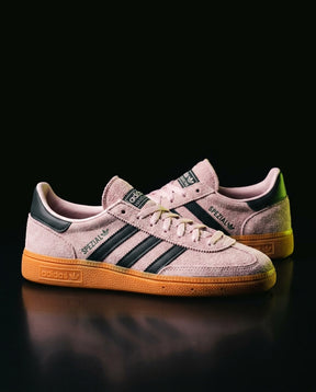 AD Suede Padded-Collar Terrace Trainer Pink Green Gum