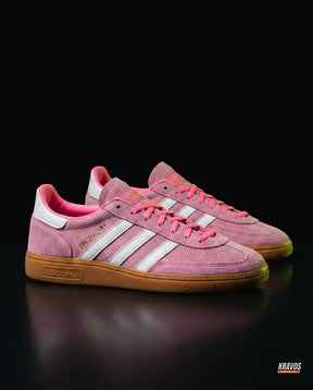 AD Suede Padded-Collar Terrace Trainer Pink Gum