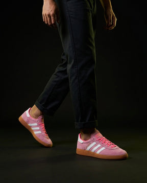 AD Suede Padded-Collar Terrace Trainer Pink Gum