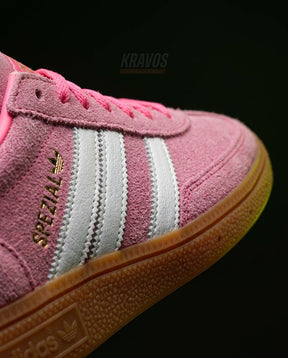 AD Suede Padded-Collar Terrace Trainer Pink Gum