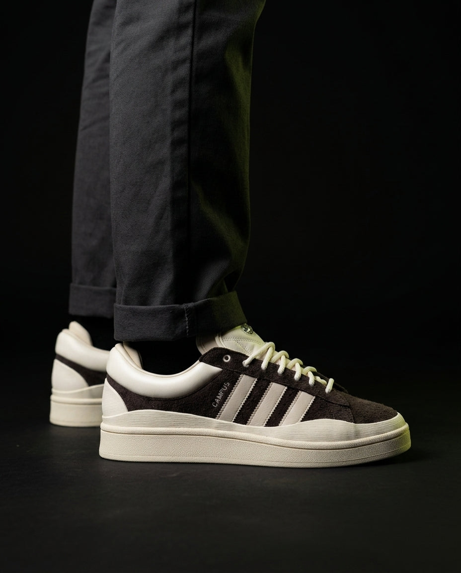 AD Suede Panelled Platform Trainer