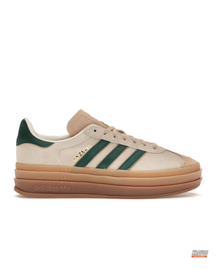 AD Suede Platform Gum-Sole Trainer Cream Green Gum #creamgreengum