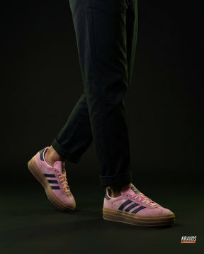 AD Suede Platform Gum-Sole Trainer Pink Navy Gum