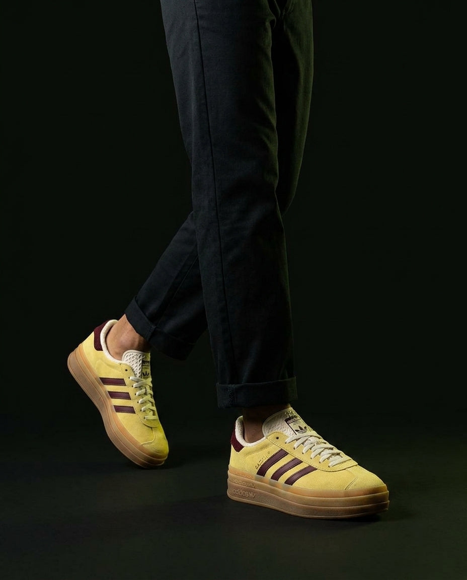AD Suede Platform Gum-Sole Trainer