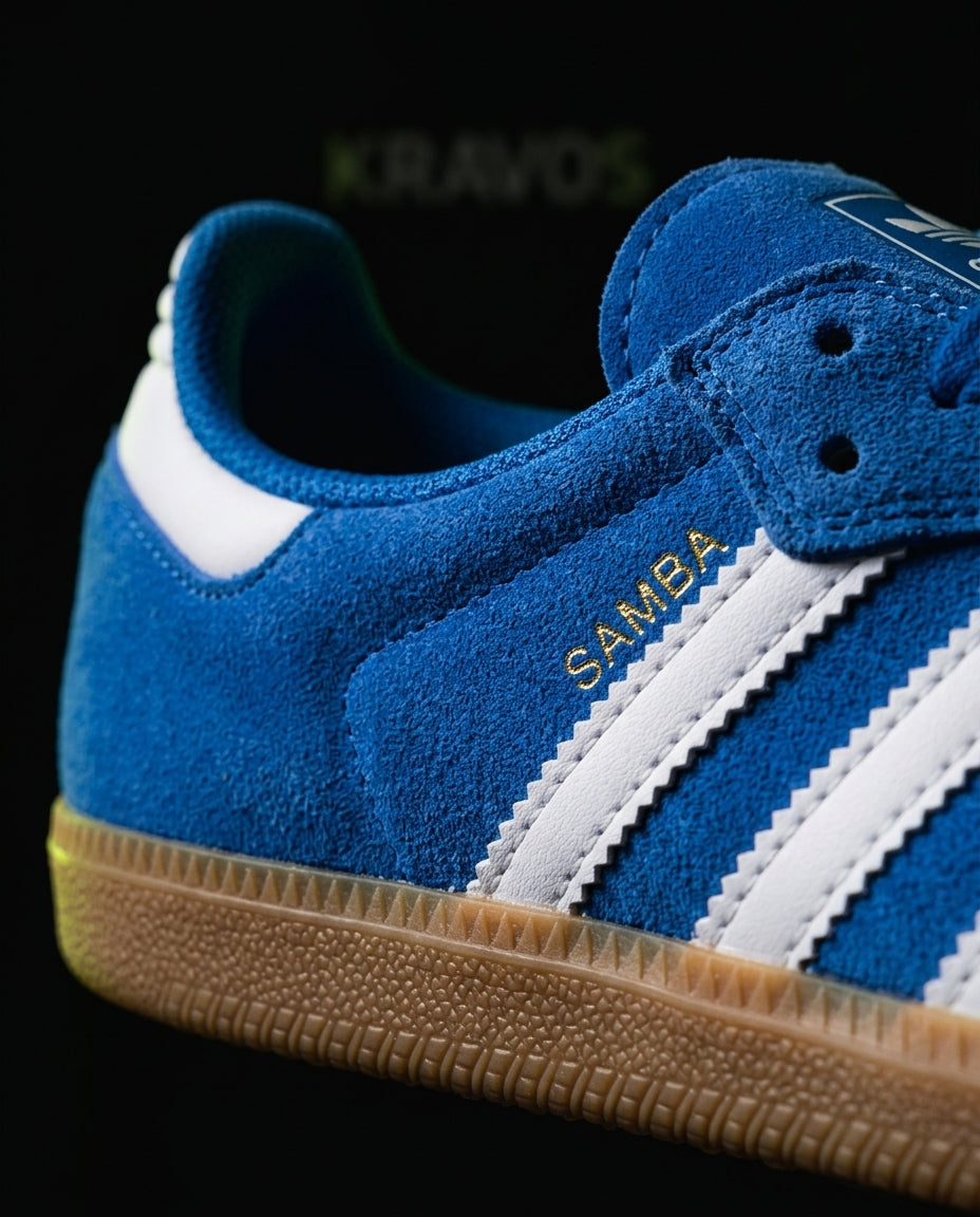 AD Suede Ribbed-Collar Terrace Trainer