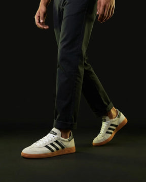 AD Suede Ribbed-Toe Handball Trainer Cream Black Gum